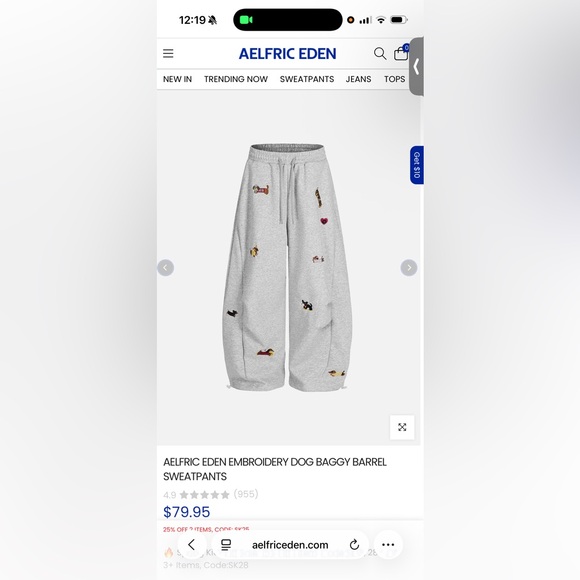 Aelfric Eden Pants - BRAND NEW WORN ONCE! SIZE SMALL